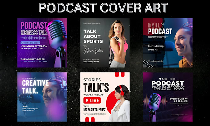 Bestseller - design podcast cover art and business podcast logo