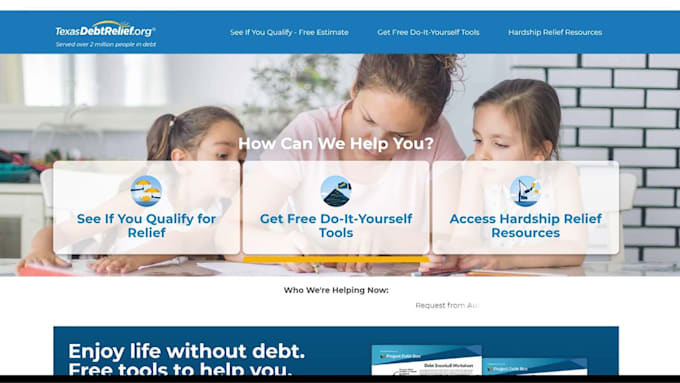 Bestseller - create debt relief leads debt settlement leads that convert with website