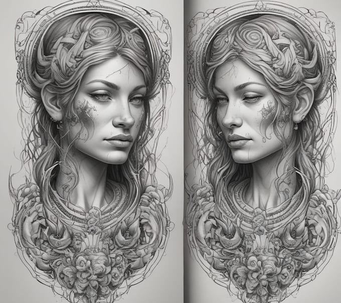 Bestseller - create a unique tattoo design,neo traditional, old school