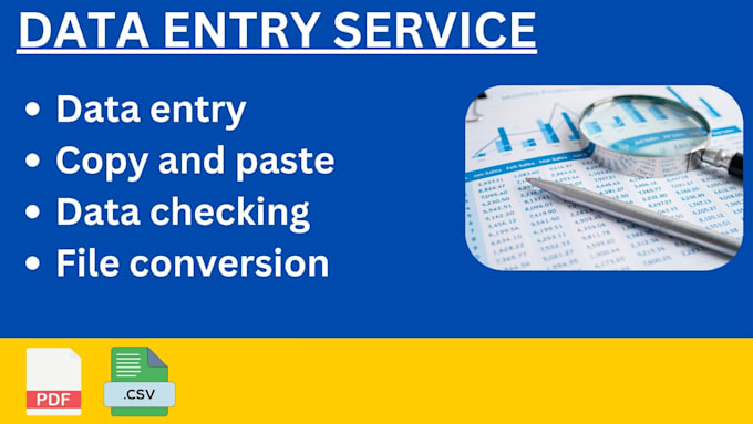 Bestseller - provide fast and accurate data entry and copy paste work