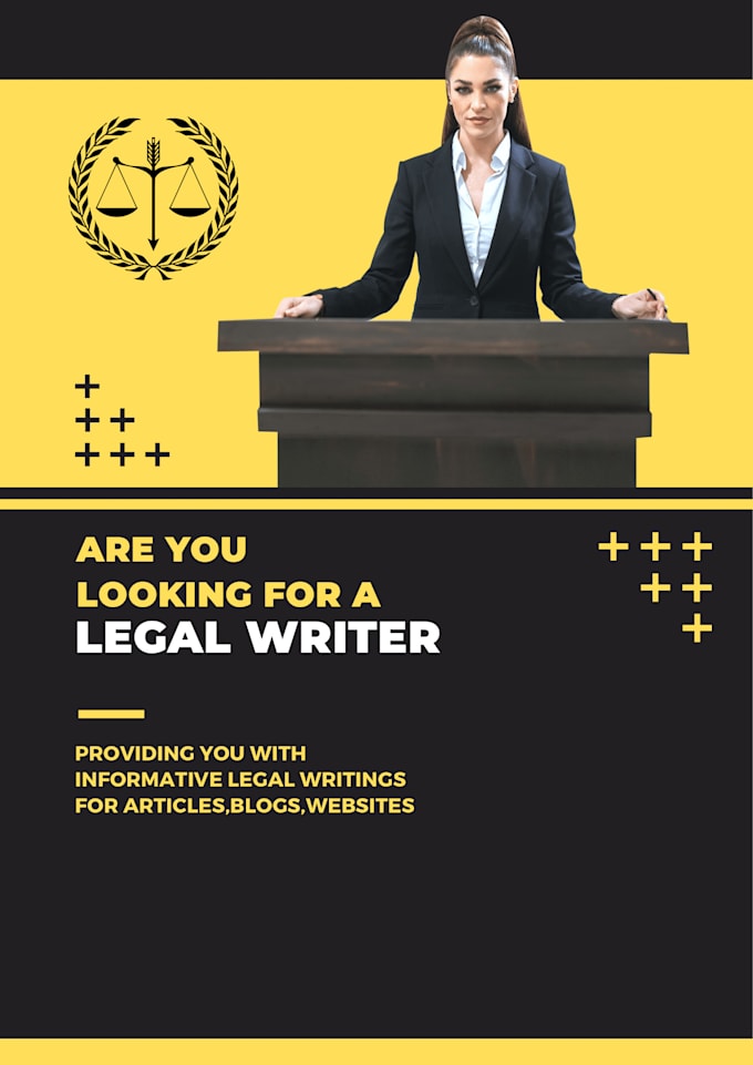 Gig Preview - Do freelance legal writing