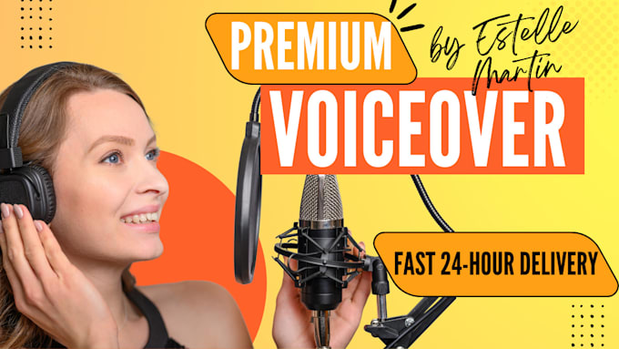 Gig Preview - Record a professional US female voiceover