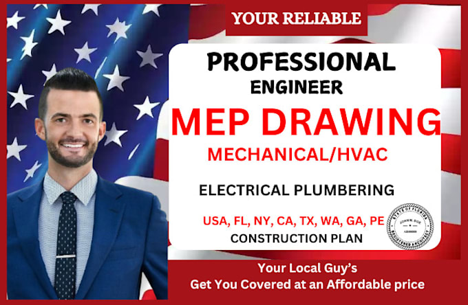 Gig Preview - Design electrical, hvac, plumbering mep drawing, and commercial permit plans