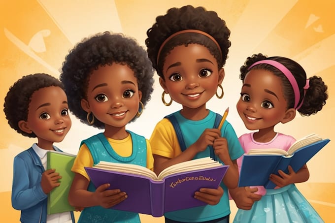 Gig Preview - Create african american illustrations for children book