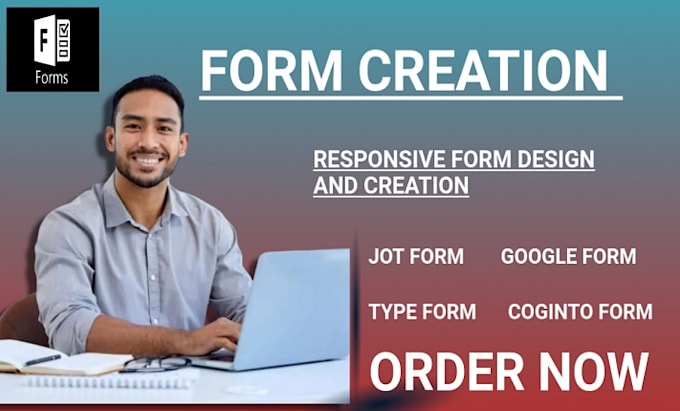 Bestseller - create responsive online form jotform, google form, typeform cognito form