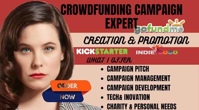 Bestseller - do crowdfunding kickstarter campaign creation  gofundme promotion indiegogo