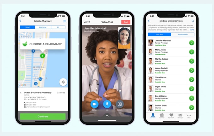 Gig Preview - Develop hipaa compliant telemedicine apps for clinics and hospitals, doctor app