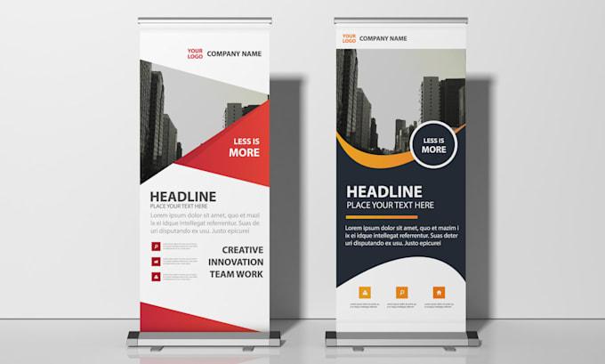 Gig Preview - Design rollup banner, retractable banner, yard sign, billboard, backdrop