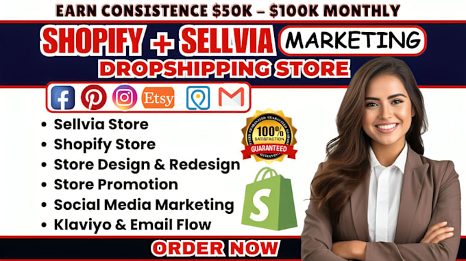 Gig Preview - Promote sellvia dropshipping shop, product reviewing, store traffic promotion