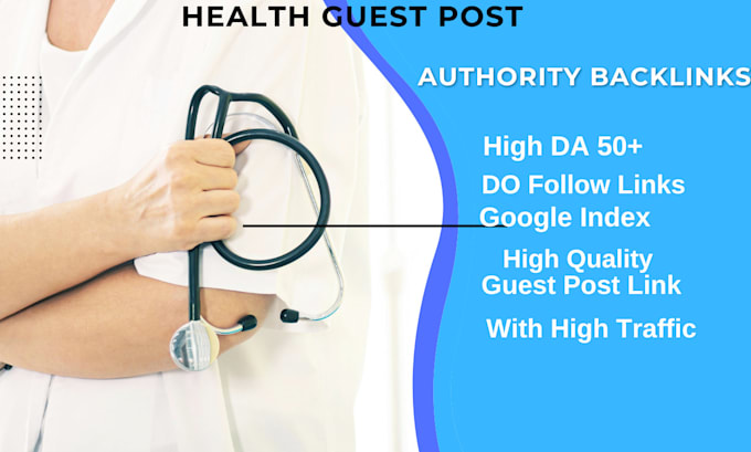 Bestseller - do high da health guest post with authority backlinks