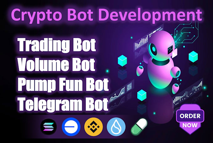 Gig Preview - Create crypto trading bot, pump fun bot, telegram bot on solana, evms