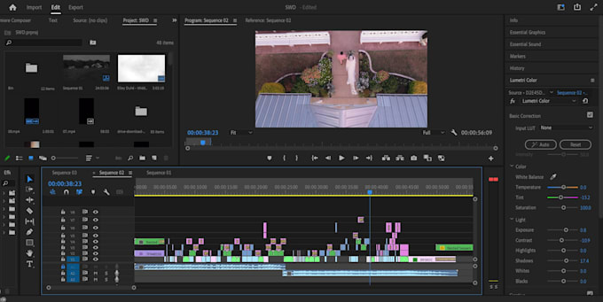 Gig Preview - Do wedding video editing with cinematic storytelling