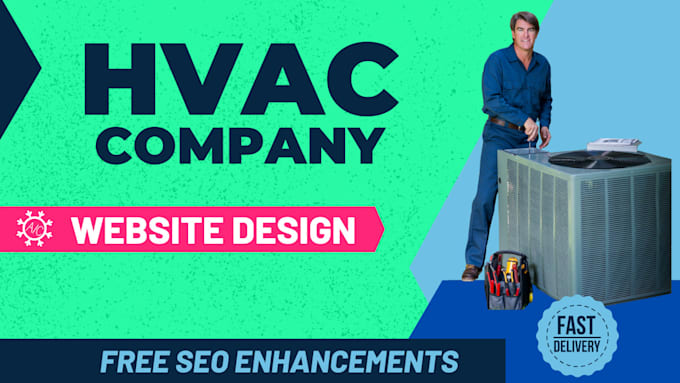 Gig Preview - Design a hvac website or landing page to generate high converting leads