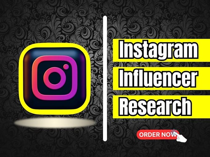 Gig Preview - Find and research the best instagram influencer for your niche