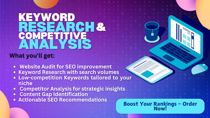 Bestseller - offer keywords research and competitor analysis for rankings