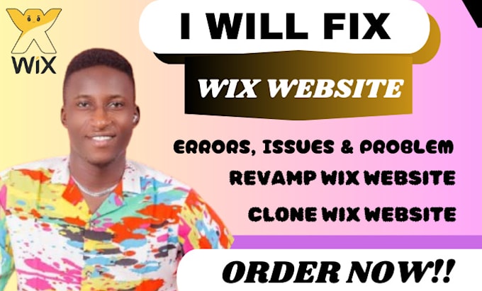 Gig Preview - Clone wix website, fix wix errors, wix maintenance, connect wix domain