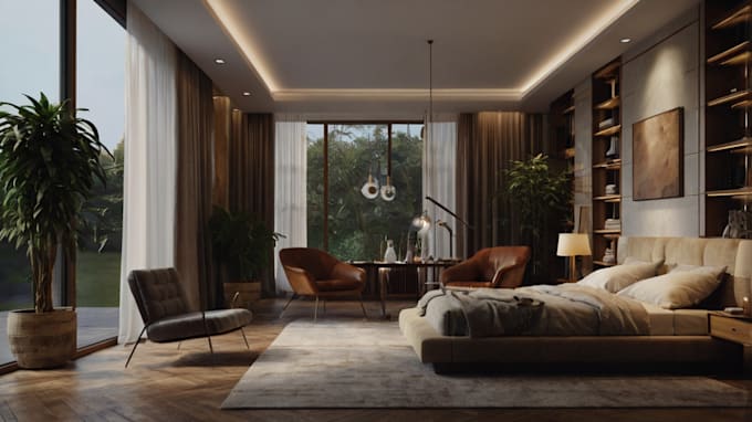 Gig Preview - Design stunning 3ds max interior and render photorealist 3ds max interior