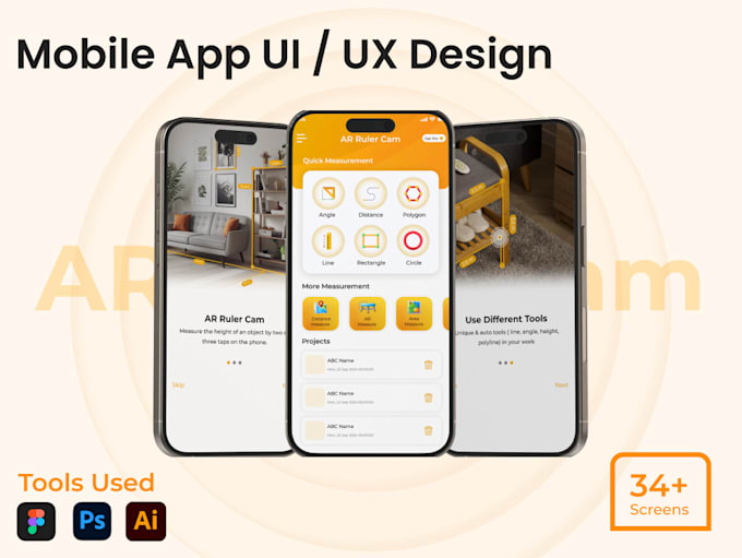 Gig Preview - Do UI UX design for mobile apps design and websites design