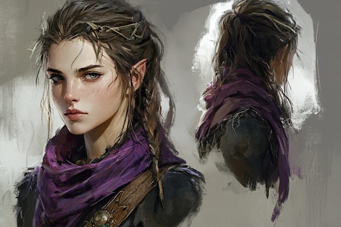 Bestseller - draw a stunning dnd character art illustration for you