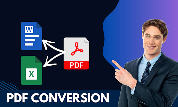 Gig Preview - Convert PDF to word, PDF to excel, image to word, and typing jobs