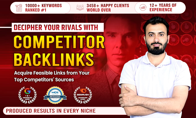 Gig Preview - Create SEO competitor backlinks with unpaid link building activities