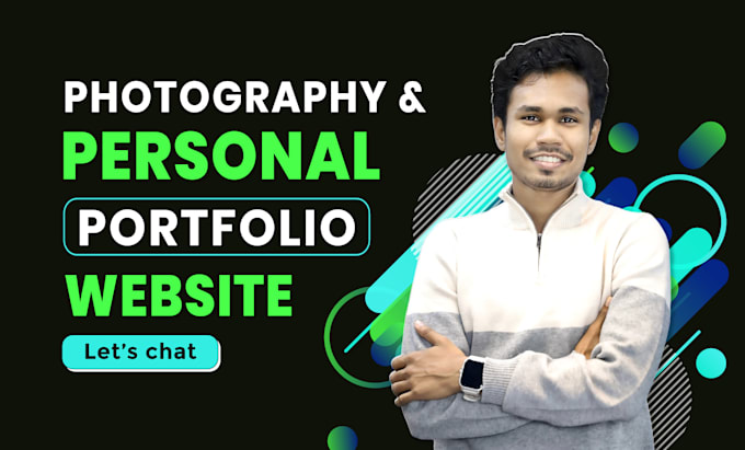 Gig Preview - Make photography website and personal portfolio website, ai chatbot development