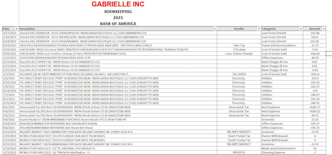 Gig Preview - Assist for you financial reporting and bookkeeping in excel