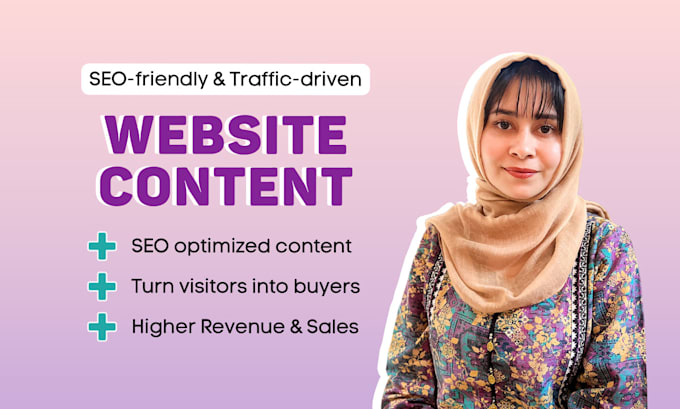 Gig Preview - Write your website content with SEO copywriting