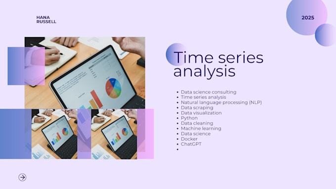 Gig Preview - Do time series analysis, forecasting and modeling