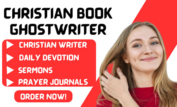 Gig Preview - Christian ghostwriting, daily devotional book writer, ghost ebook prayer journal