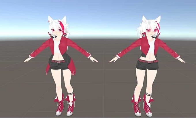 Gig Preview - Custom 3d vrchat avatar, furry avatar, fursona, vrc, vr chat