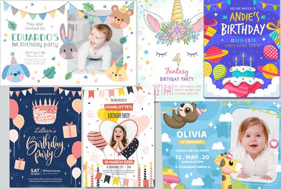 Gig Preview - Design amazing birthday invitation