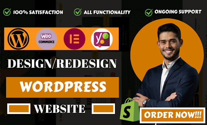 Gig Preview - Design, redesign, build, rebuild, clone, edit, fix or revamp wordpress website