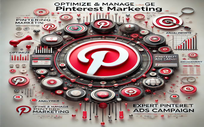 Gig Preview - Optimize manage pinterest marketing pin terest ads campaign social media manager