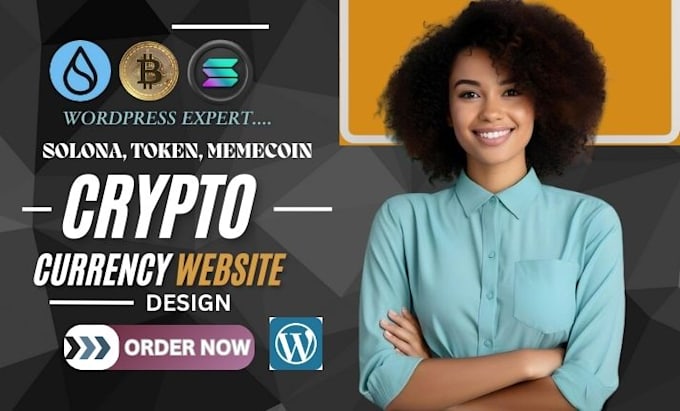 Bestseller - design crypto website crypto token landing page crypto solona memecoin website