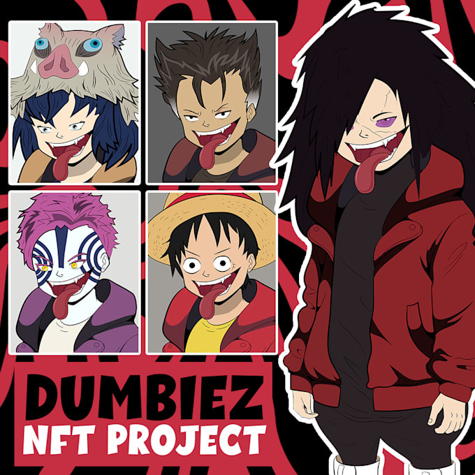 Gig Preview - Create custom anime nft collection for you