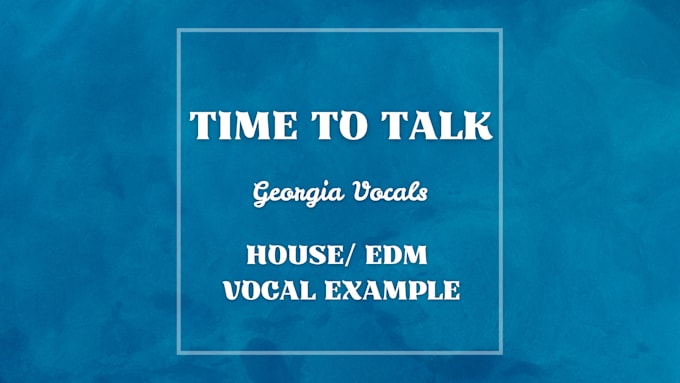 Gig Preview - Be your dance topline songwriter and vocalist for edm, techno, house, dubstep