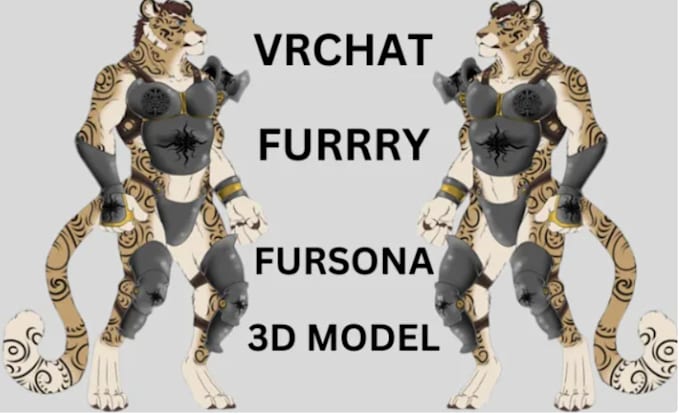 Gig Preview - Create VR chart avatar furry avatar3d VR chat avatar