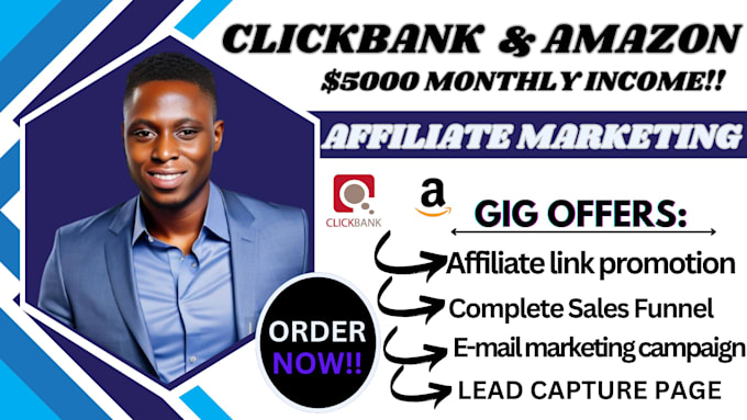 Gig Preview - Create autopilot amazon affiliate website clickbank affiliate link promotion