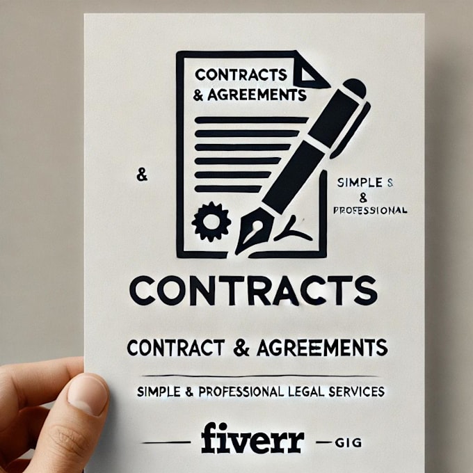 Gig Preview - Draft your agreement, contract, terms and conditions,