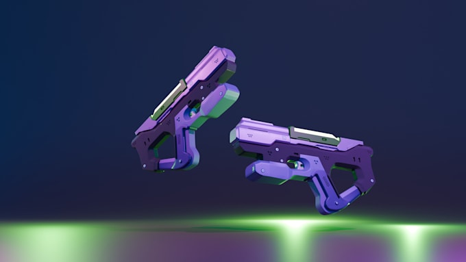 Gig Preview - Model 3d weapons and guns for roblox , unity , blender