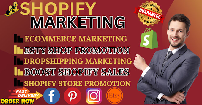 Gig Preview - Do ecommerce marketing shopify marketing to boost shopify sales dropshipping ads