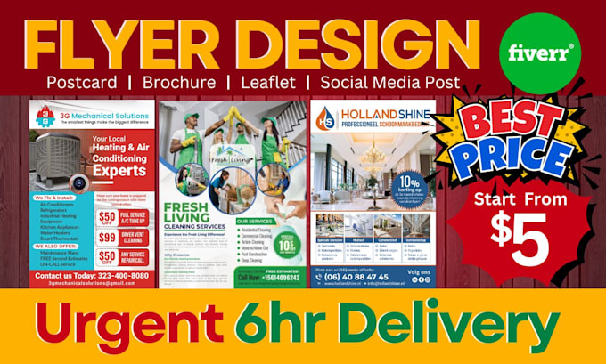 Gig Preview - Do awesome business flyer design professionally in 6hrs