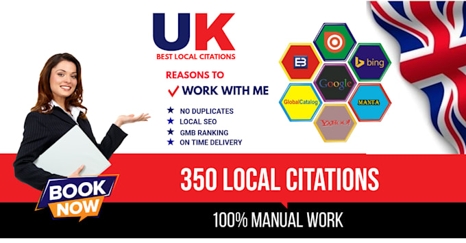 Gig Preview - Do professional 350 UK local citations to improve local SEO