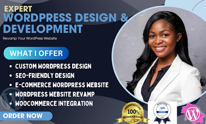 Gig Preview - Redesign wordpress website design wordpress build wordpress revamp wordpress web