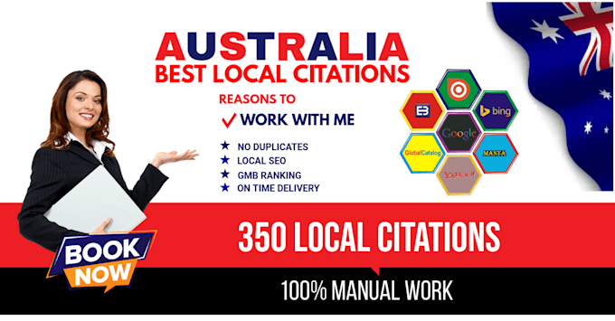 Gig Preview - Boost your business with australia local citations for higher rankings