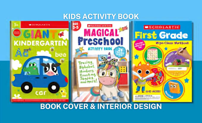 Gig Preview - Design kids activity book, kids coloring book and children cover for amazon KDP