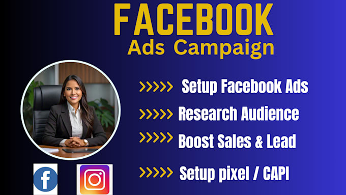 Gig Preview - Setup facebook ads campaingn for leads and sales