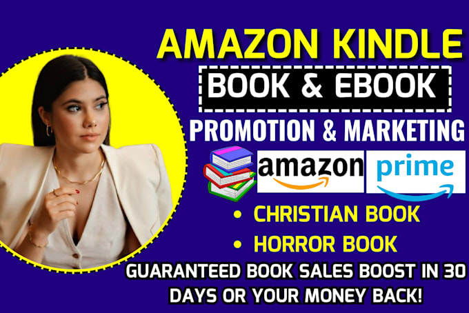 Gig Preview - Do organic amazon ebook promotion, horror, fantasy, christian book marketing