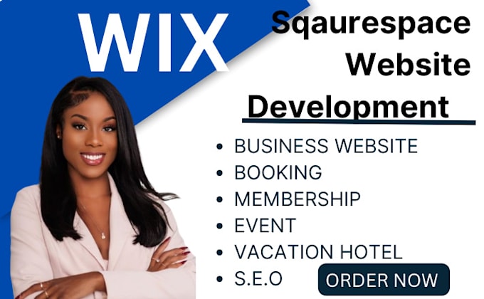 Gig Preview - Create wix studio redesign wix booking website redesign squares pace